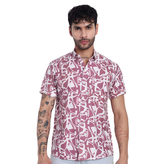 men s half-check shirt Beach Shirt for goa, Perfect for Men, Women, and Boys - Stylish Printed Shirts for Men GarmentGlobe
