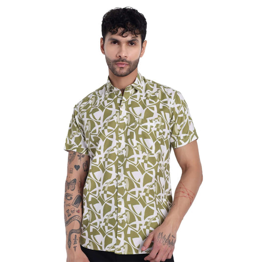 Men's Cotton Printed Half Sleeve Beach Shirt for goa, Perfect for Men, Women, and Boys - Stylish Printed Shirts for Men GarmentGlobe
