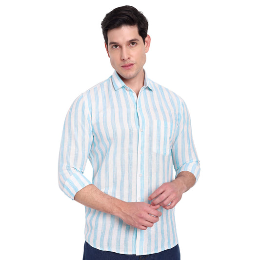 Buy Khadi Cotton Men's Check Shirt India|Full Sleeve with Slimfit Soft Coller|Stylish with Curved Hem Design| Formal Look| Formal Shirts for Men, Moisture Wicking GarmentGlobe