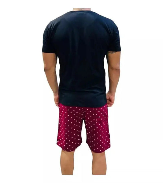 Men’s Cotton Half Plain T-Shirt & Boxer Combo GarmentGlobe