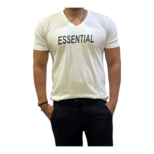 Garment Globe Men's Cotton V neck T-Shirt Stylish & Comfortable for Gym - GarmentGlobe