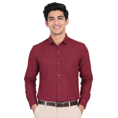 Men’s Cotton Long Sleeve Shirt Regular Fit