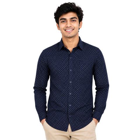 Men’s Cotton Printed Shirt – Formal & Casual Wear