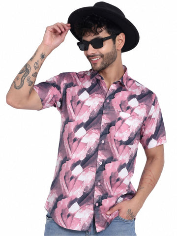 Garment Globe Men’s Half-Check Shirt Slim Fit