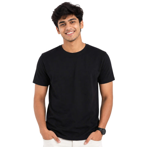 Men’s Cotton T-Shirt – Bio-Washed, Casual & Comfortable