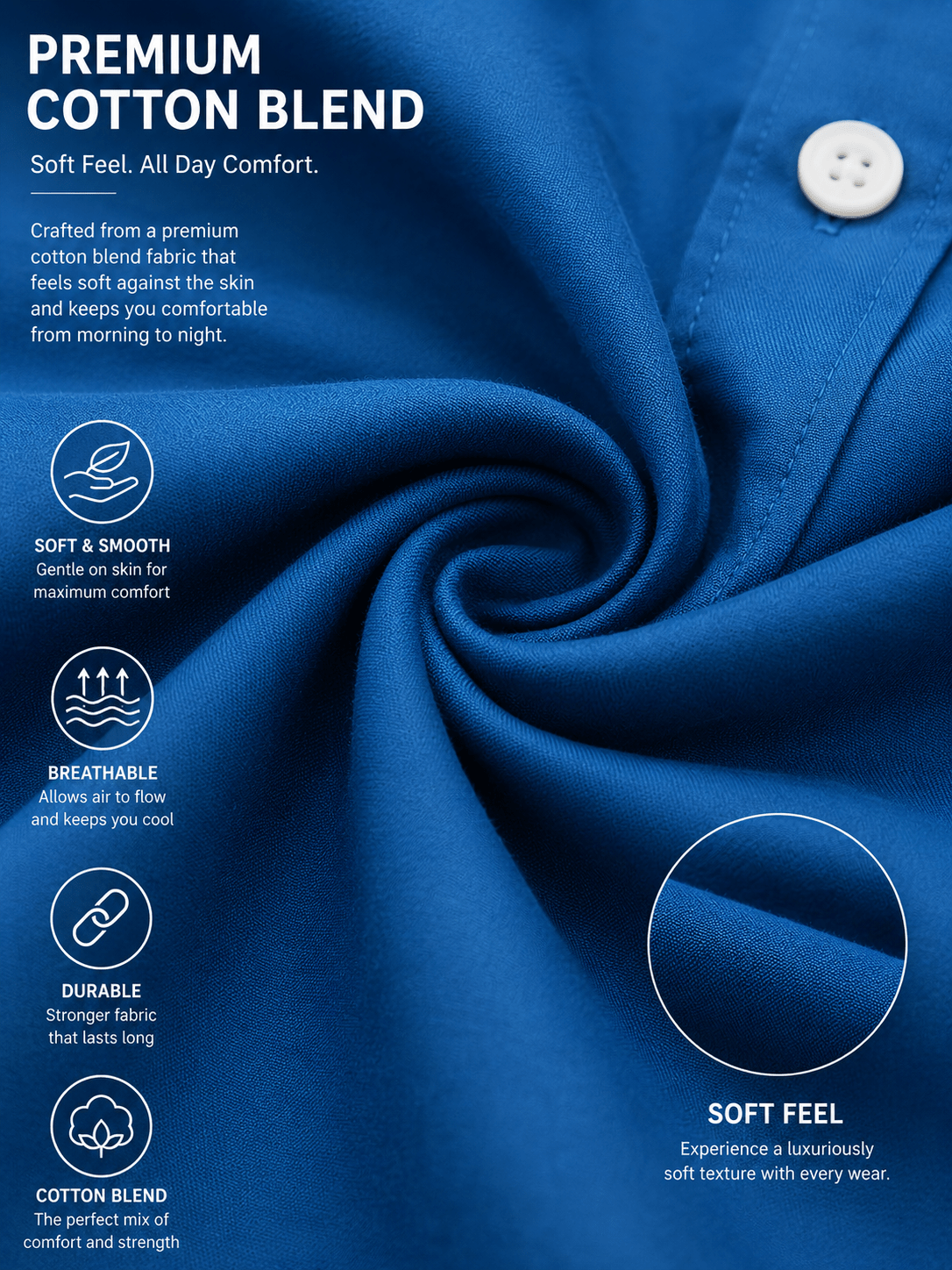 fabric shirt blue
