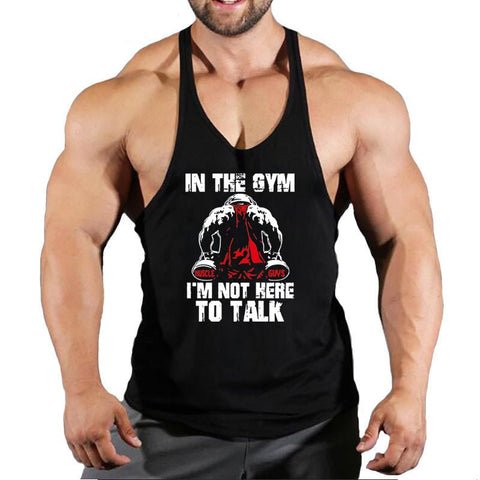 Summer Men's Vest Casual Sports Bottoming Shirt Round Neck I - shaped Fitness - GarmentGlobe
