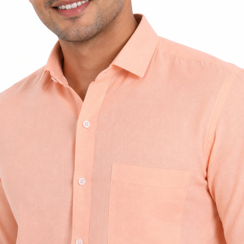 Plain Linen Cotton Shirt for Men – Formal & Casual | 60% Off