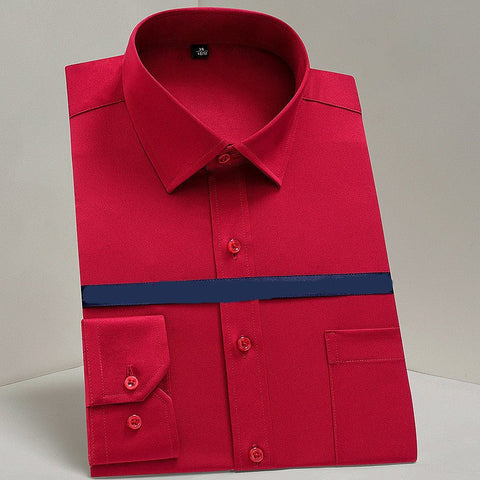 Work Clothes Mercerized Stretch Shirt Men GarmentGlobe