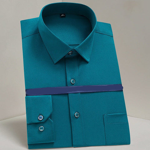 Work Clothes Mercerized Stretch Shirt Men GarmentGlobe