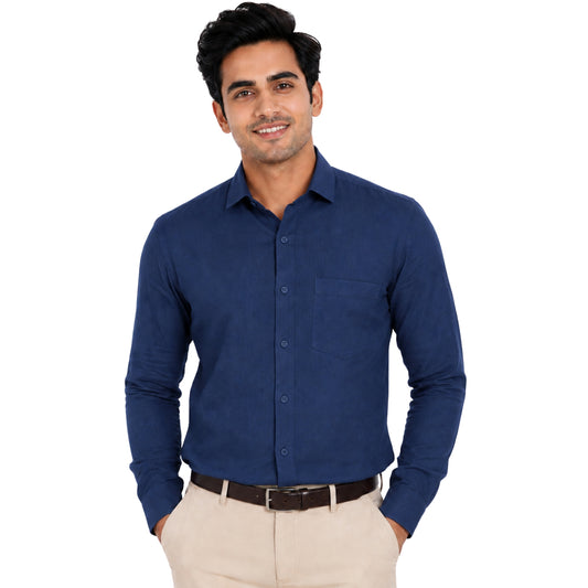 Plain Linen Cotton Shirt for Men – Formal & Casual | 60% Off