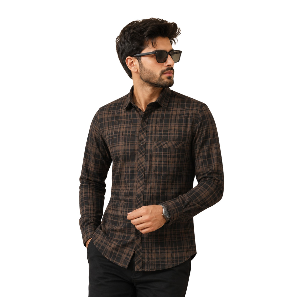 Cotton Blend Regular Fit Full Sleeve Men's Shirt