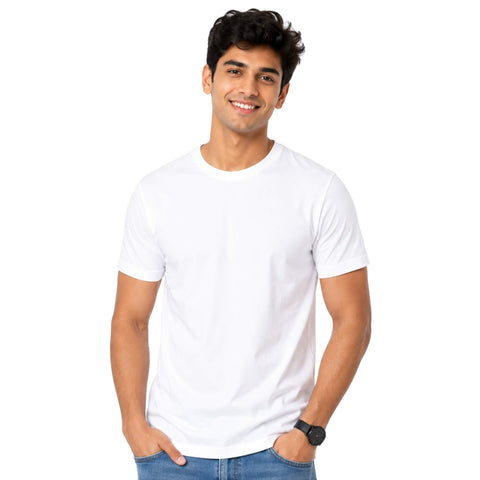 Men’s Cotton T-Shirt – Bio-Washed, Casual & Comfortable