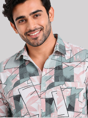Men’s Cotton Check Shirt|Casual Printed Shirt