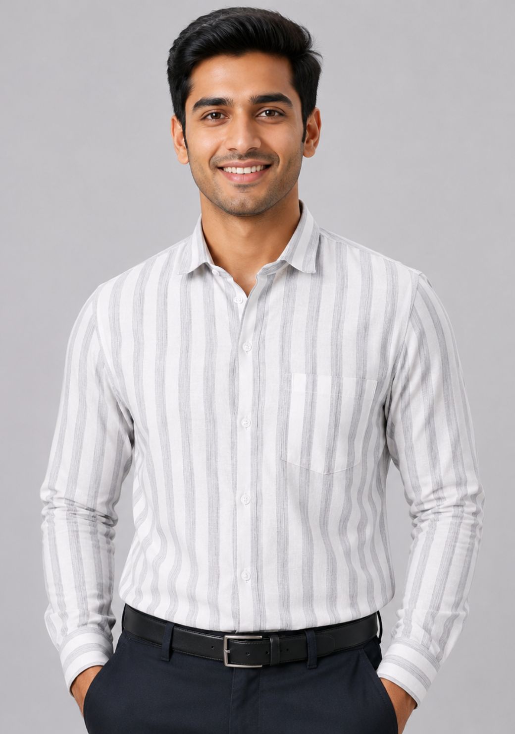 Men’s Solid Cotton khadi Shirt