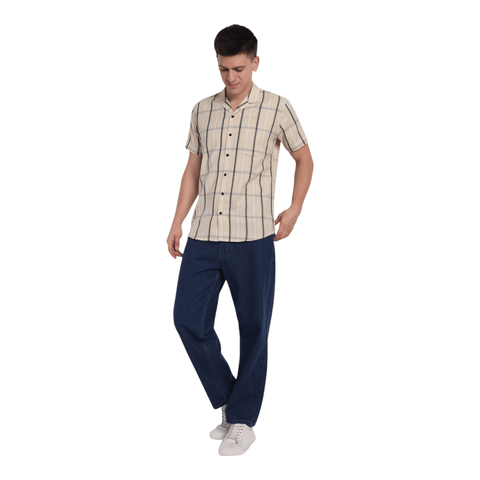 Men’s Casual Half Sleeve Shirt - Front View 1