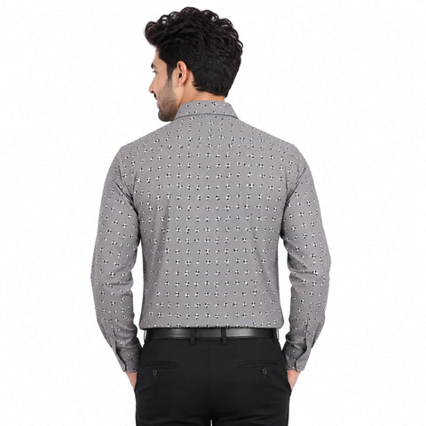 Garment Globe Men's Cotton Printed Regular Fit Shirt Stylish Casual Shirt for Men