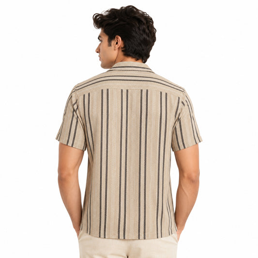 Men’s Half-Check Jute Shirt | Half Sleeve Shirt India