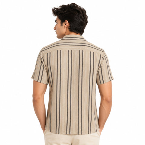 Men’s Half-Check Jute Shirt | Half Sleeve Shirt India