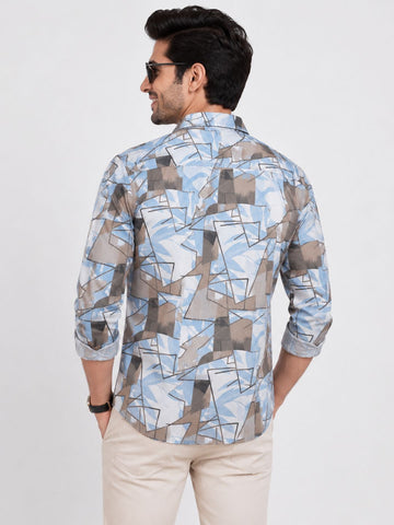 Men’s Cotton Check Shirt|Casual Printed Shirt