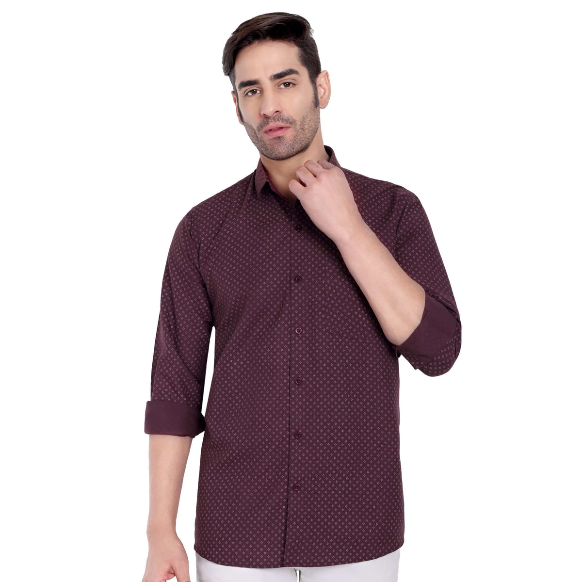 Garment Globe Men's Cotton Regular Fit Printed Shirt for Formal and Casual wear GarmentGlobe