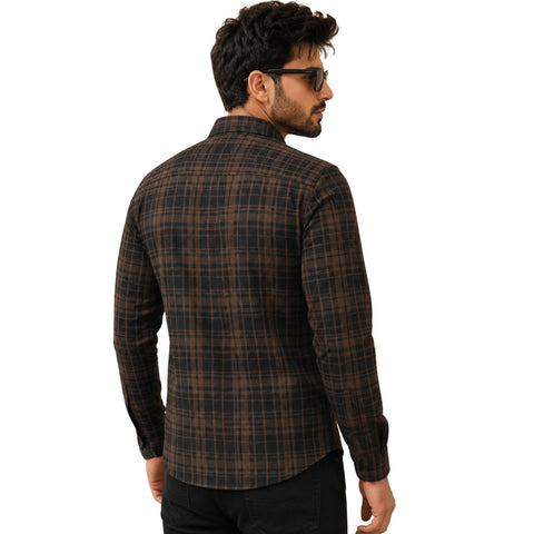 Cotton Blend Regular Fit Full Sleeve Men's Shirt