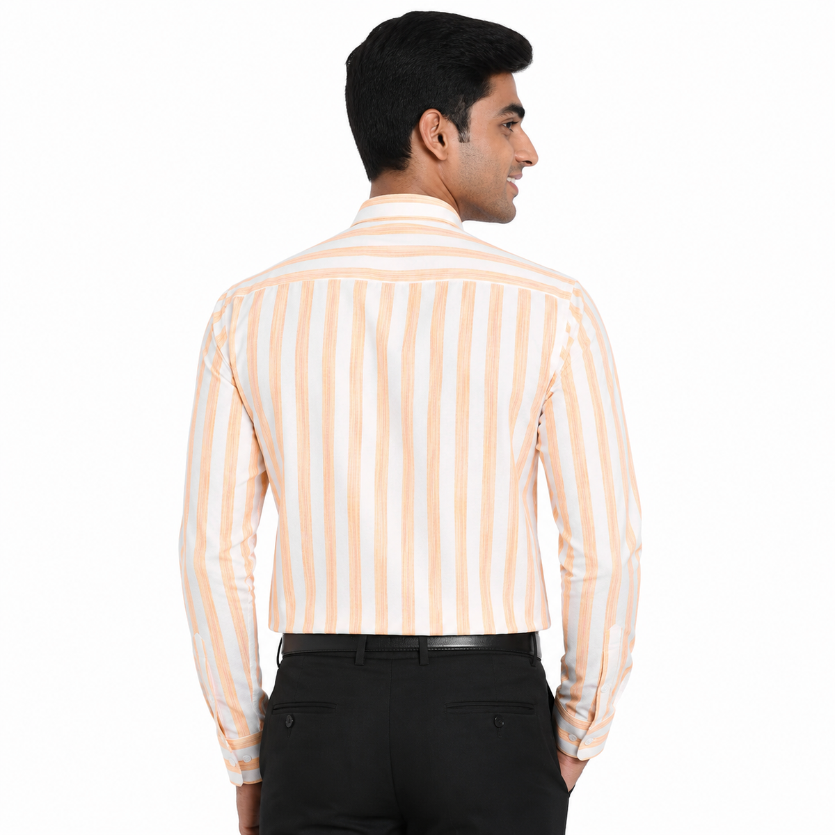 Men’s Khadi Cotton Check Shirt – Slimfit, Full Sleeve