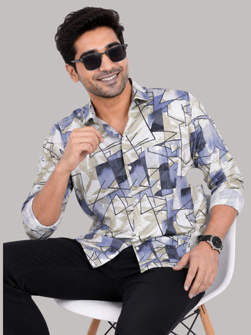 Men’s Cotton Check Shirt|Casual Printed Shirt
