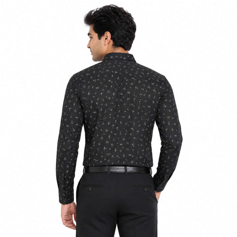 Garment Globe Men's Cotton Printed Regular Fit Shirt Stylish Casual Shirt for Men