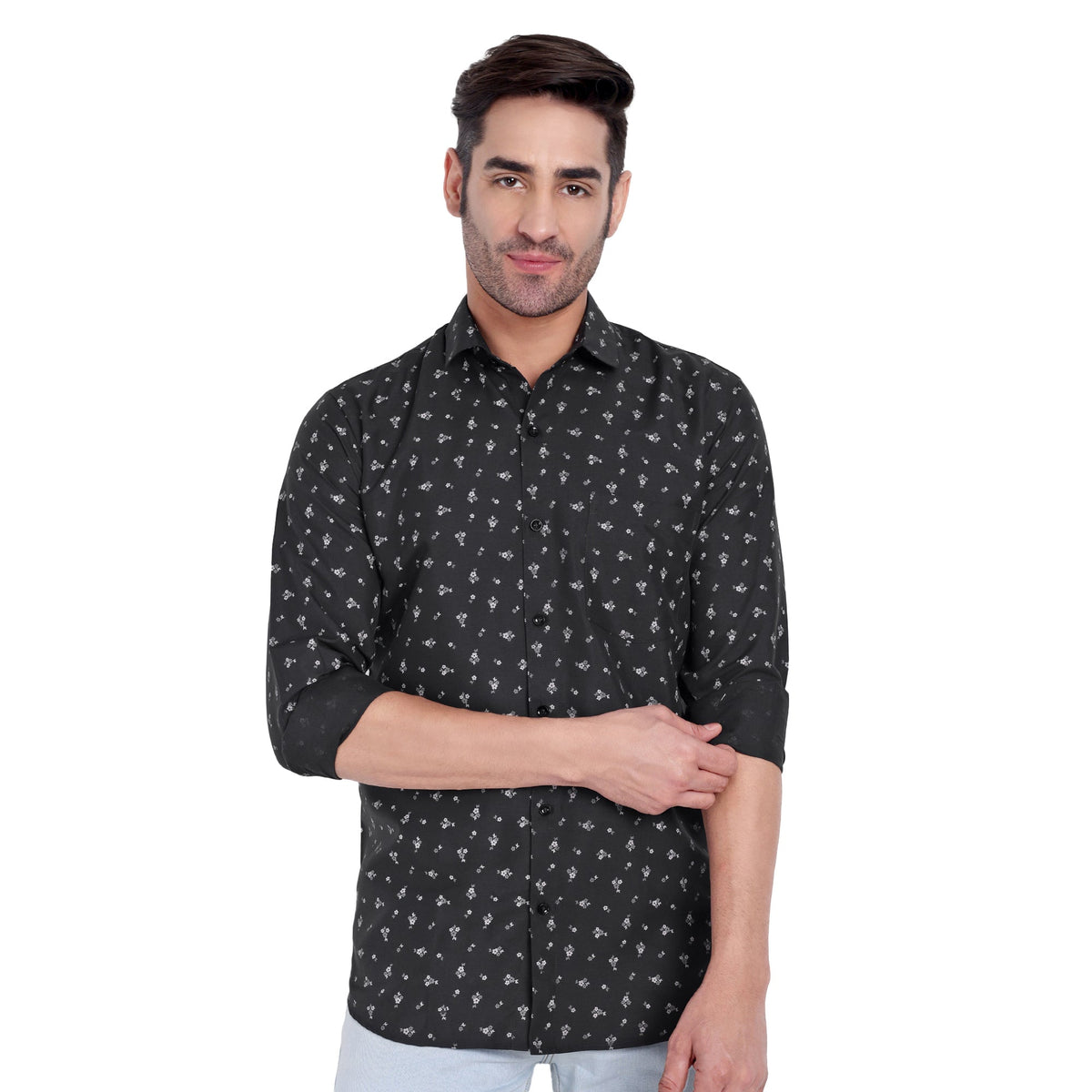 Garment Globe Men's Cotton Printed Regular Fit Shirt - Stylish Casual Wear Mens Shirt GarmentGlobe