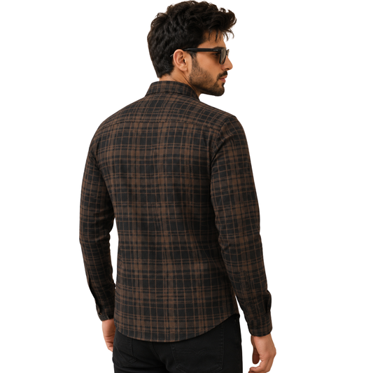 Cotton Blend Regular Fit Full Sleeve Men's Shirt