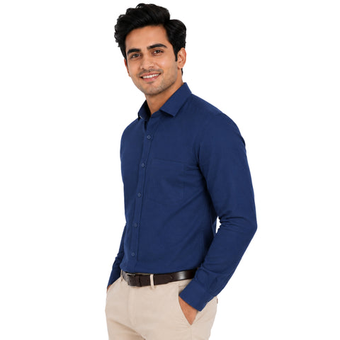 Plain Linen Cotton Shirt for Men – Formal & Casual | 60% Off