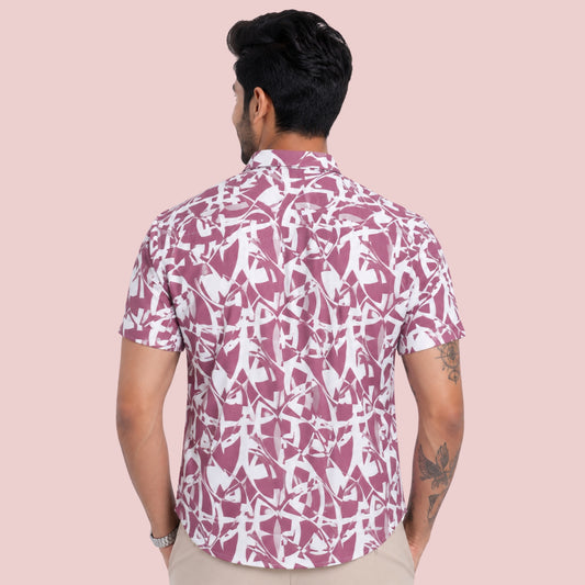 Men’s Half-Check Beach Shirt for Goa Printed Shirt