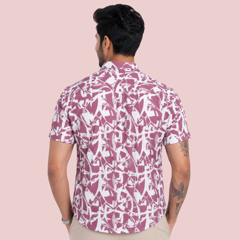 Men’s Half-Check Beach Shirt for Goa Printed Shirt