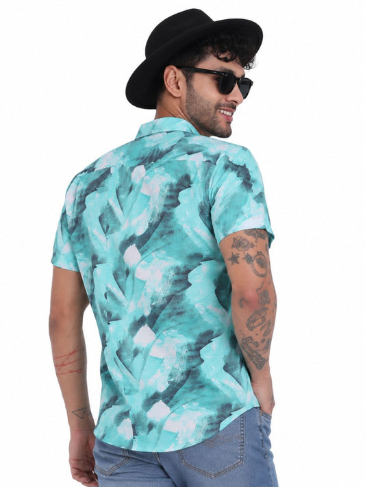 Garment Globe Men’s Half-Check Shirt Slim Fit