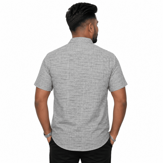khadi half shirt back look
