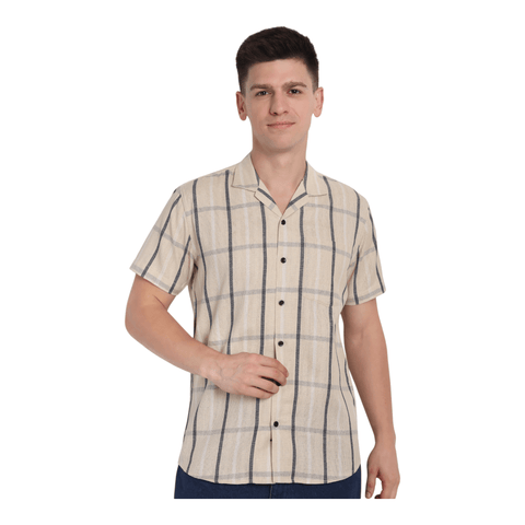 Men’s Casual Half Sleeve Shirt - Front View