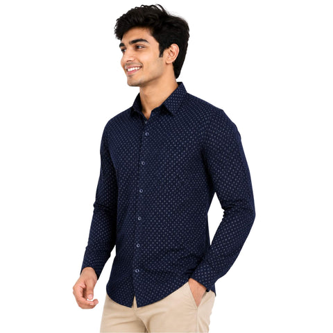 Men’s Cotton Printed Shirt – Formal & Casual Wear