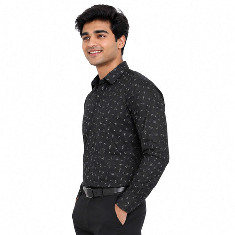 Garment Globe Men's Cotton Printed Regular Fit Shirt Stylish Casual Shirt for Men