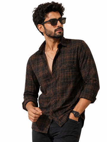 Cotton Blend Regular Fit Full Sleeve Men's Shirt