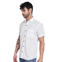 Black & White 100% Cotton T-Shirts + Checkered Half Shirt Poly-Cotton All Sizes