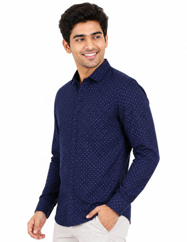 Men’s Cotton Long Sleeve Shirt Regular Fit