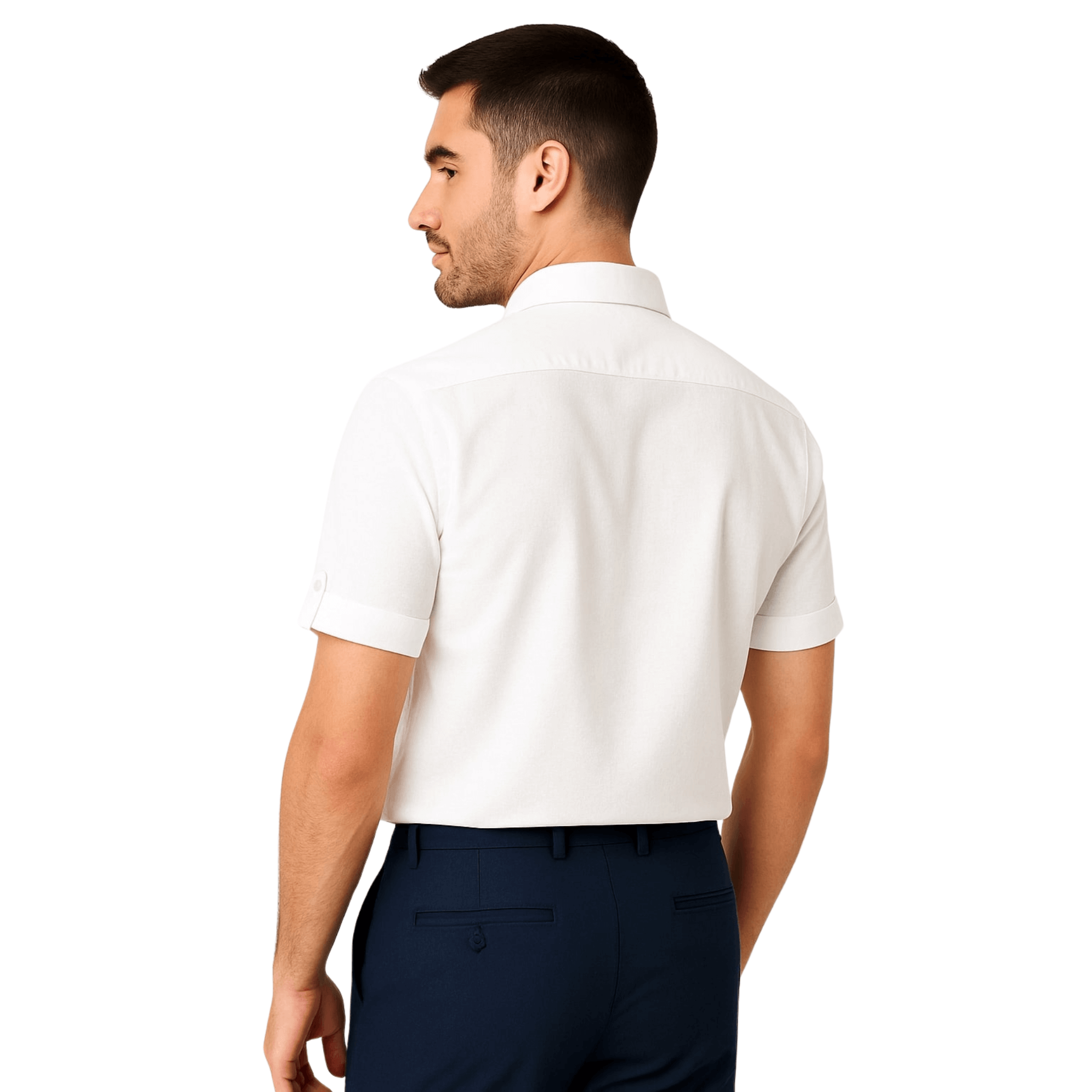 Garment Globe Men's Khadi Cotton Half Sleeve Shirt with Pocket and Sleeve Loop – Casual Ethnic Wear - GarmentGlobe