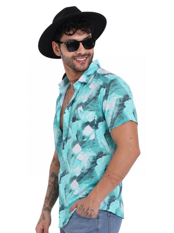 Garment Globe Men’s Half-Check Shirt Slim Fit