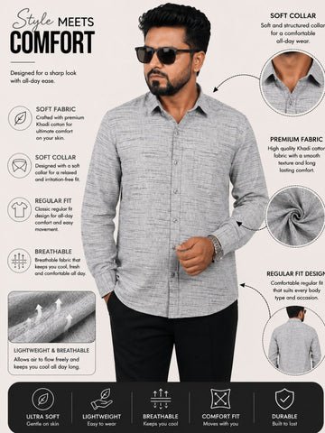 Men's Premium Khadi Cotton Shirt