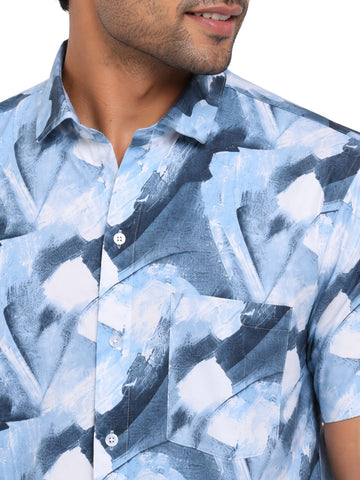 Garment Globe Men’s Half-Check Shirt Slim Fit