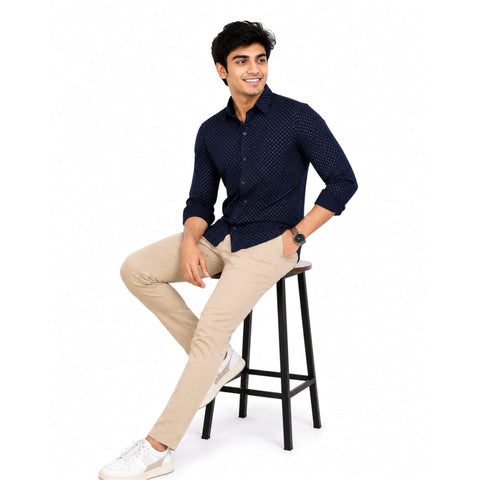 Men’s Cotton Printed Shirt – Formal & Casual Wear