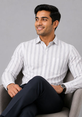 Men’s Solid Cotton khadi Shirt
