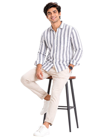 Men’s Solid Cotton khadi Shirt