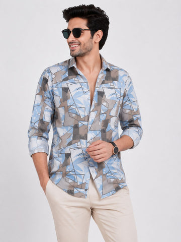 Men’s Cotton Check Shirt|Casual Printed Shirt